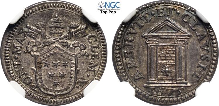 Roma, Clemente X (1670-1676), 1/2 ... 