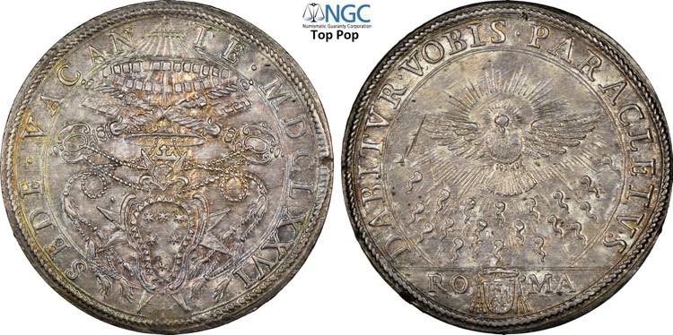 Roma, Sede Vacante (1676), Piastra ... 