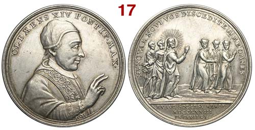 Clemente XIV - Medaglia a ricordo ... 