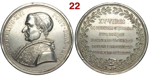 Gregorio XVI - Medaglia anno I, ... 