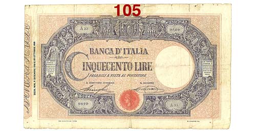 Vittorio Emanuele III - 500 Lire ... 