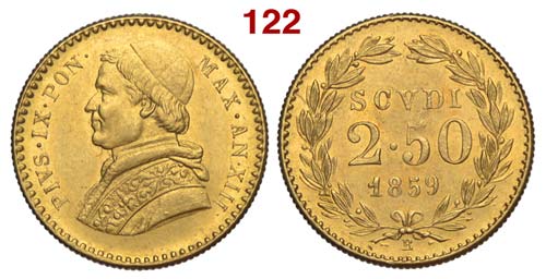 Bologna - Pio IX - 2,5 Scudi 1859 ... 