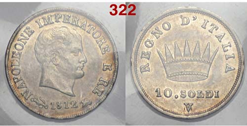 Venezia - Napoleone I - 10 Soldi ... 