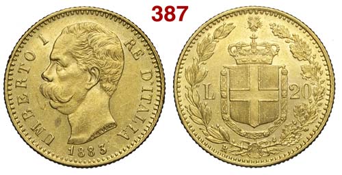 Savoia - Umberto I - 20 Lire 1883 ... 