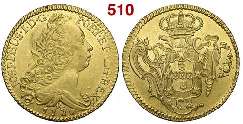 Brazil - Jose I - 6400 Reis 1770 R ... 