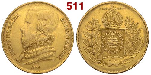 Brazil - Pedro II - 20000 Reis ... 