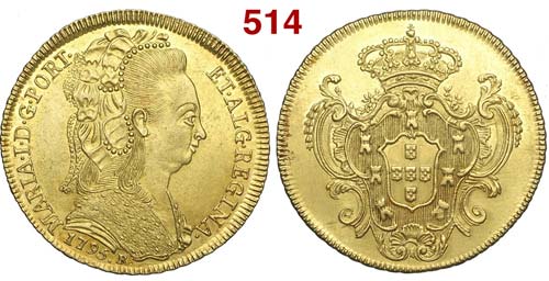 Brazil - Maria I - 6400 Reis 1795 ... 