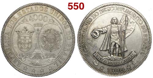 Brazil - Republic - 4000 Reis 1900 ... 