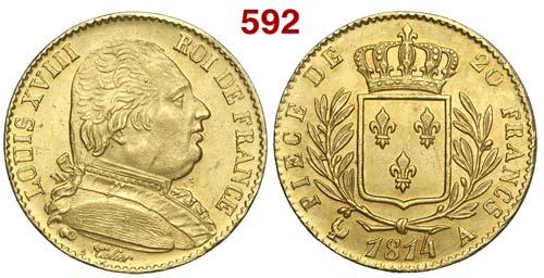 France - Louis XVIII - 20 Francs ... 