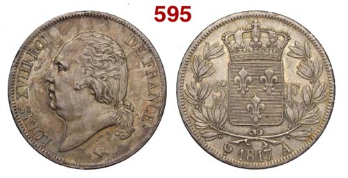 France - Louis XVIII - 5 Francs ... 
