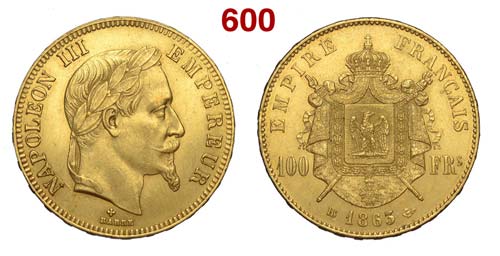 France - Napoleon III - 100 Francs ... 