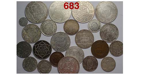 Morocco - Lotto di 24 monete - ... 