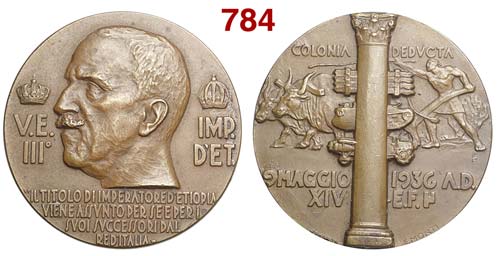 Vittorio Emanuele III - Medaglia a ... 