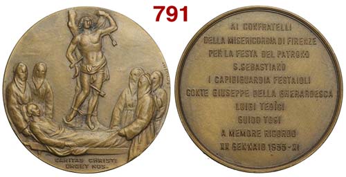 Firenze - Medaglia a ricordo della ... 