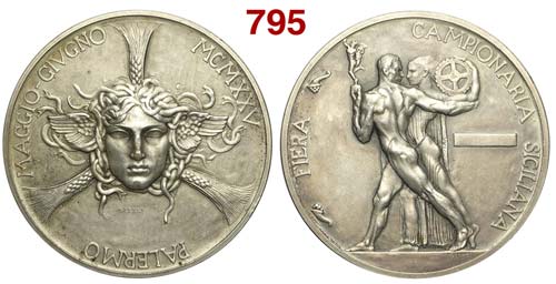 Palermo - Medaglia a ricordo della ... 