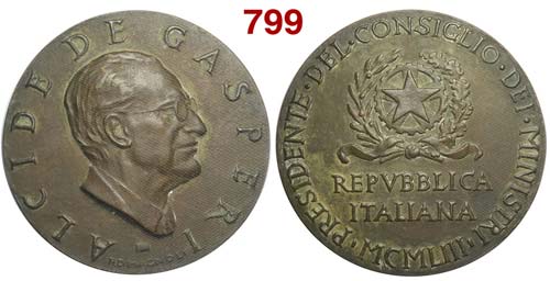 Alcide de Gasperi - Medaglia in ... 