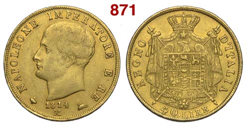 Milano - Napoleone I - 40 Lire ... 