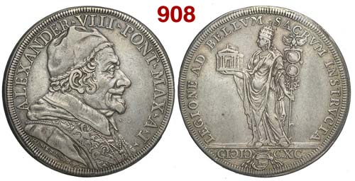 Roma - Alessandro VIII - Piastra ... 