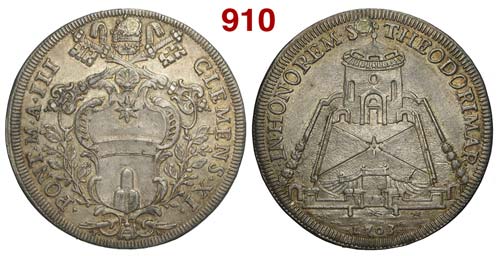 Roma - Clemente XI - Piastra 1703 ... 