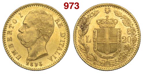 Regno dItalia - Umberto I - 20 ... 