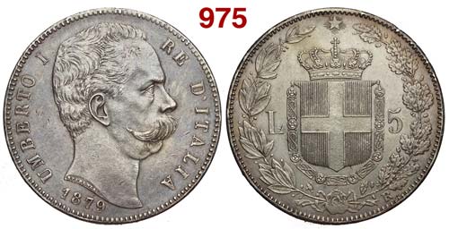 Regno dItalia - Umberto I - 5 ... 