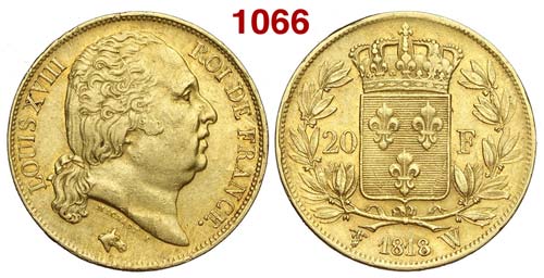 France - Louis XVIII - 20 Francs ... 
