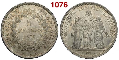 France - Third Republic - 5 Francs ... 