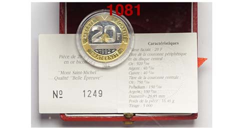 France - Republic - 20 Francs 1992 ... 