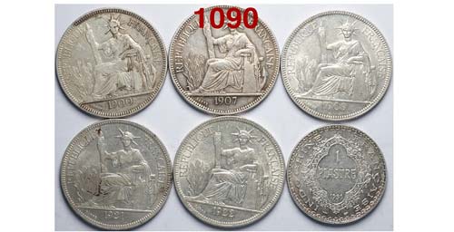 French Indo-China - Lotto di 6 ... 