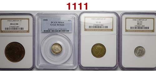 Great Britain - lotto 4 monete in ... 