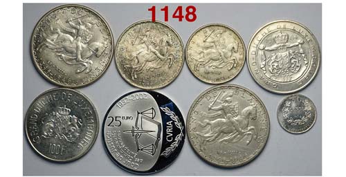 Luxembourg - Lotto di 8 monete FDC ... 