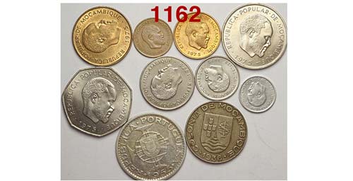 Mozambique - Lotto di 10 monete, ... 