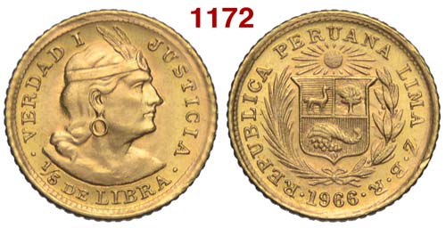 Peru - Republic - 1/5 Libra 1966 - ... 