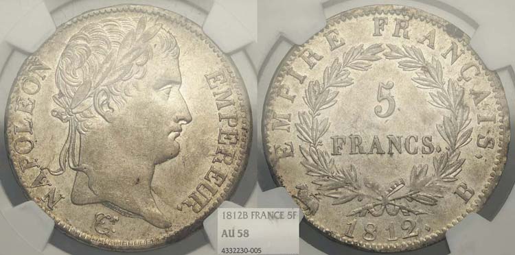 France - Napoleone I - 5 Francs ... 