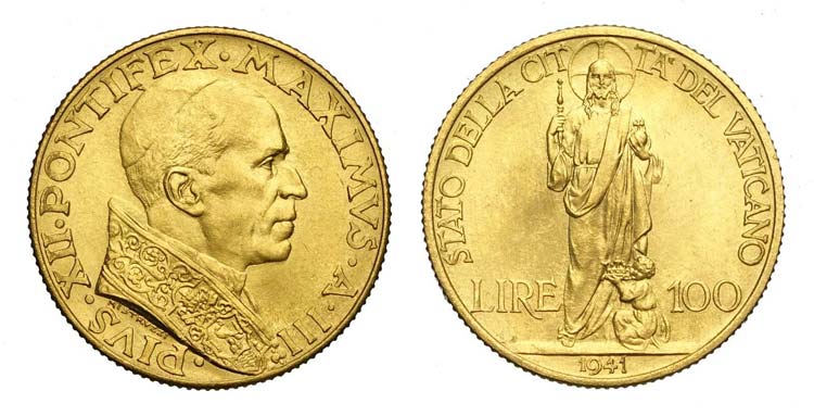 Roma - Pio XII - 100 Lire 1941 - R ... 