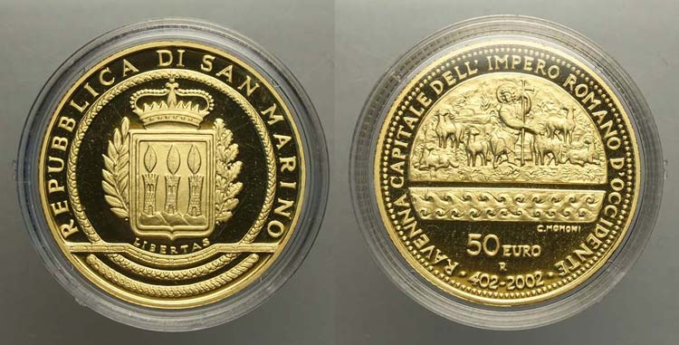 San Marino - 50 Euro 2002 - Au mm ... 