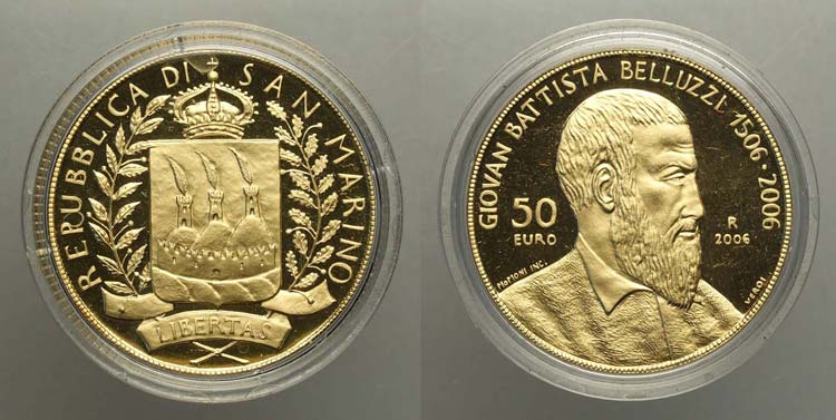 San Marino - 50 Euro 2006 - Au mm ... 
