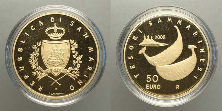 San Marino - 50 Euro 2008 - Au mm ... 
