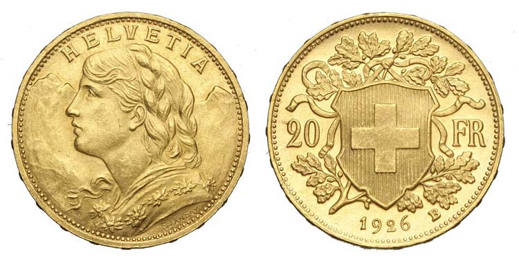 Switzerland - 20 Francs 1926 - ... 