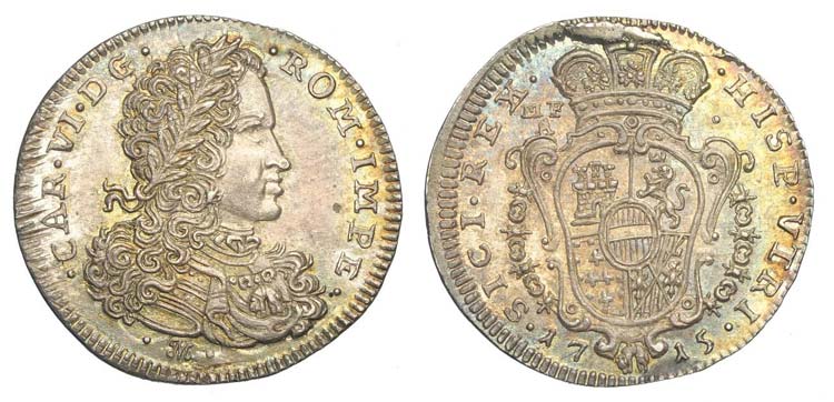 Napoli - Carlo VI - Tarì 1715 - ... 
