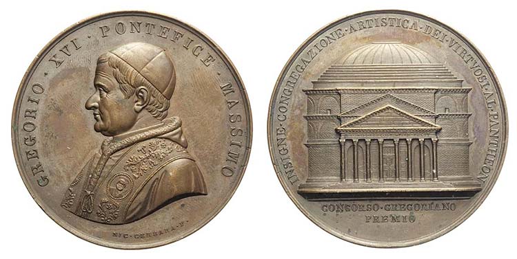 Gregorio XVI - Medaglia premio ... 