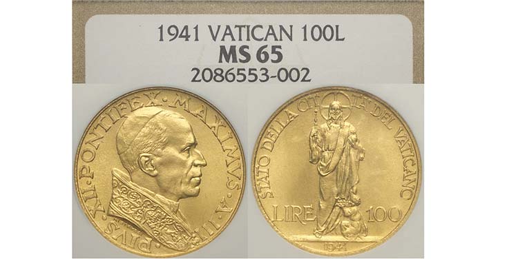 Roma, Pio XII, 100 Lire 1941, ... 