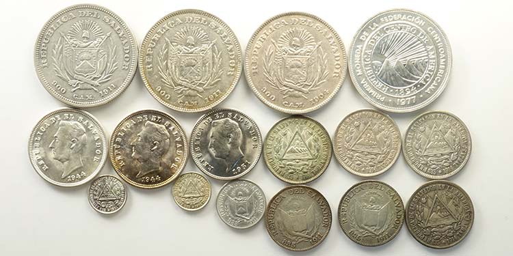 El Salvador, Lotto di 16 monete ... 