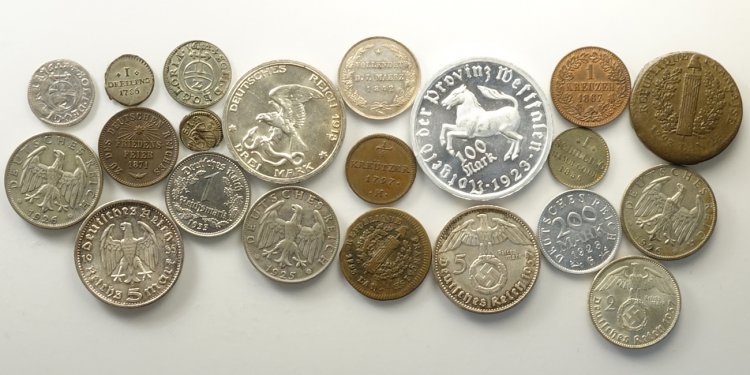 Germany, Lotto di 21 monete, ... 