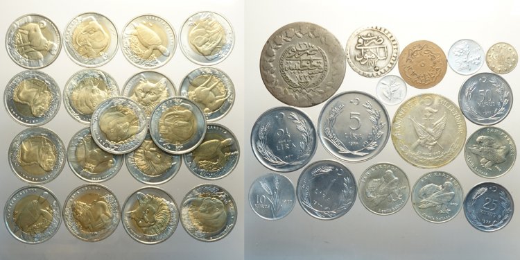 Turkey, Lotto di 35 monete
