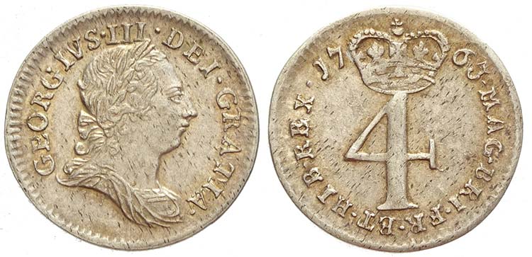 Great Britain, George IV, 4 Pence ... 