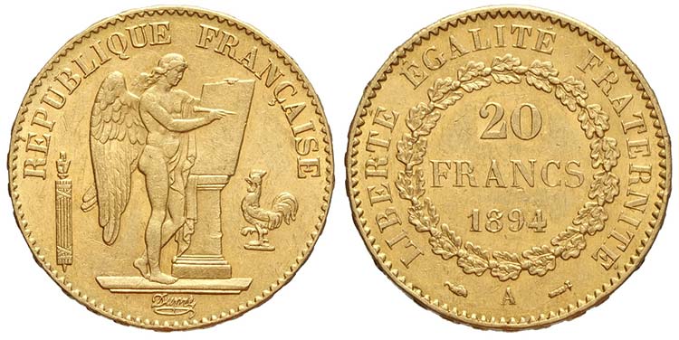 France, Third Republic, 20 Francs ... 