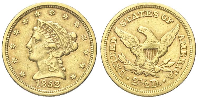 United States, 2,5 Dollars 1852, ... 
