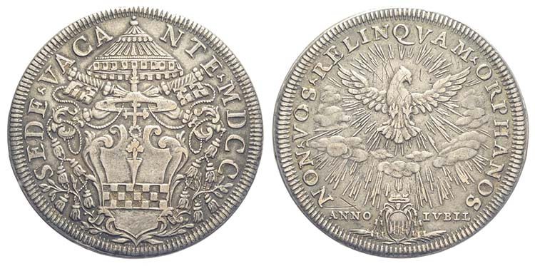 Roma, Sede Vacante 1700, Piastra, ... 