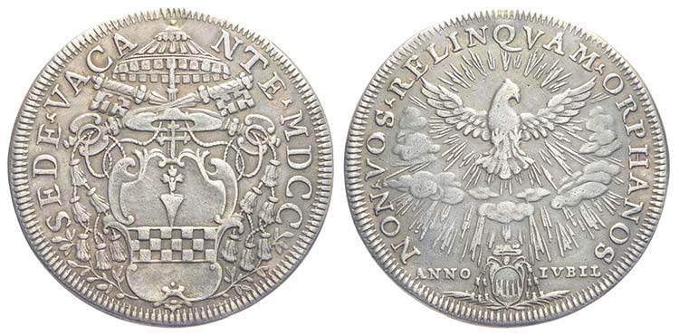 Roma, Sede Vacante 1700, Piastra, ... 